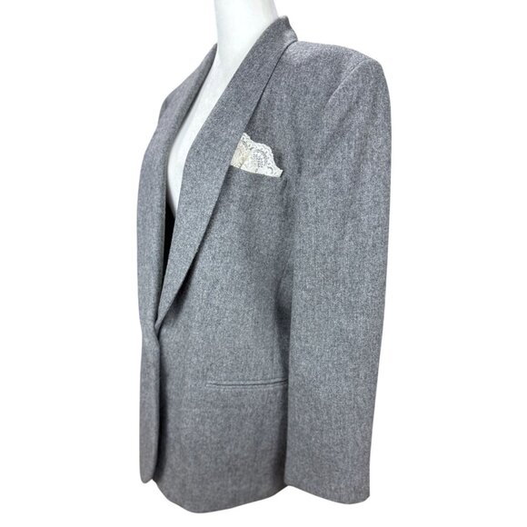 Vintage Norton McNaughton Womens 10 Gary 100% New Wool Winter Chic Blazer Jacket - Picture 6 of 8
